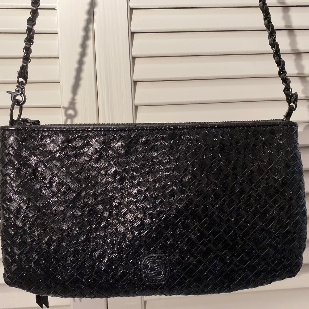 Elliot Luca woven leather shoulder bag